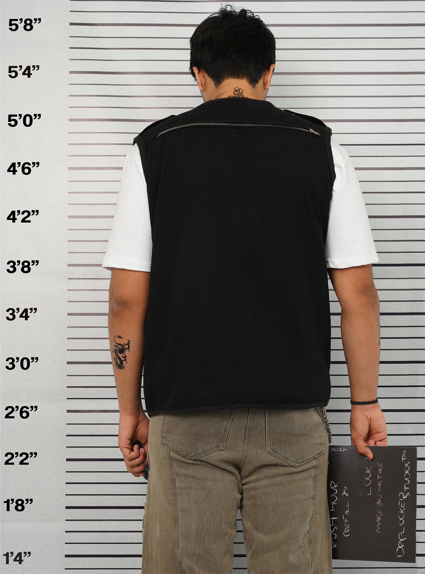Model wearing Utility Vest