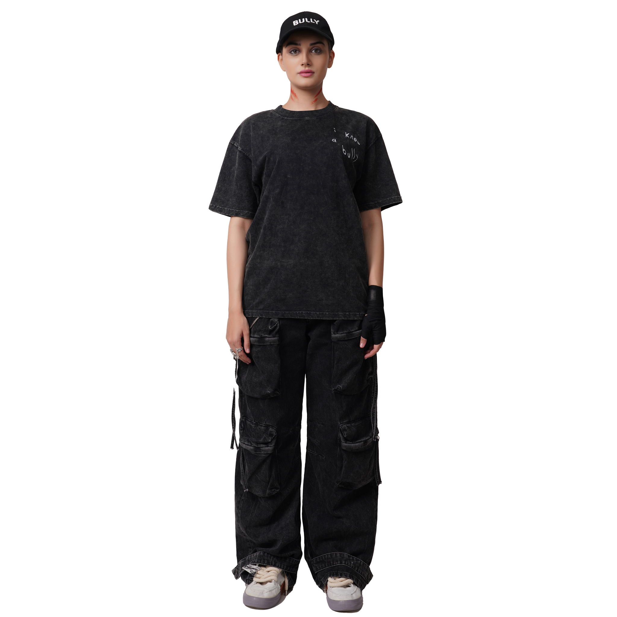 MEAN STREETS UNISEX TEE CHARCOAL