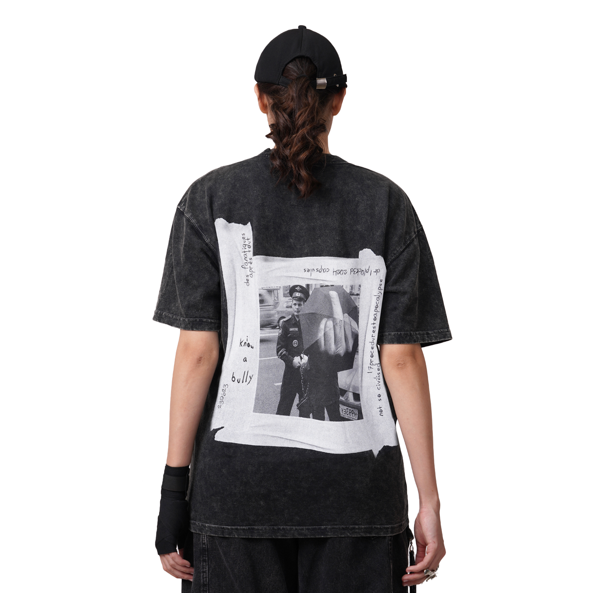 MEAN STREETS UNISEX TEE CHARCOAL