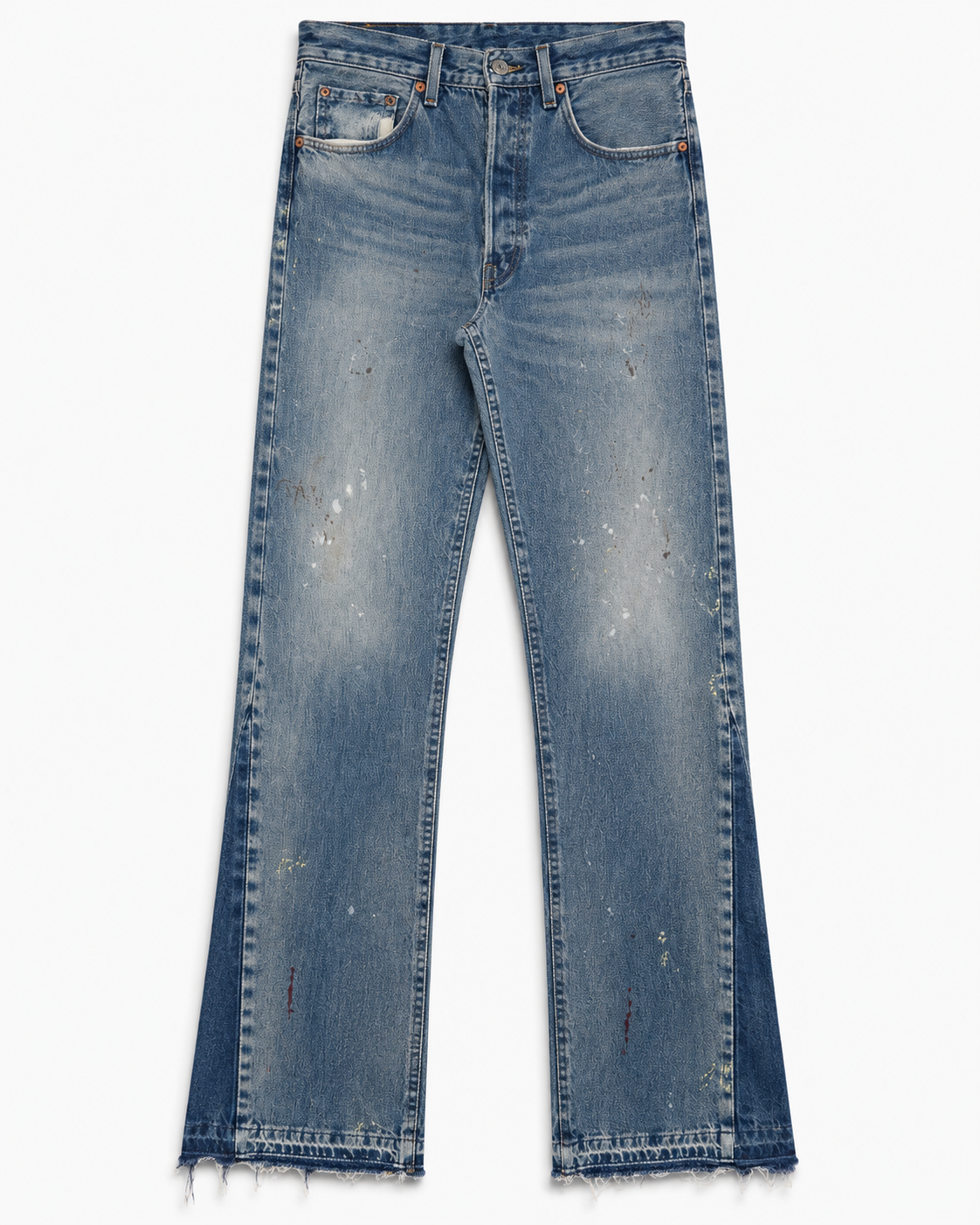 Flared Double-Waist Denims
